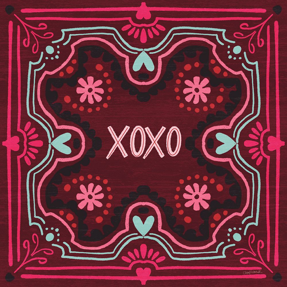 Love Sentiments XOXO art print by Cheryl Warrick for $57.95 CAD
