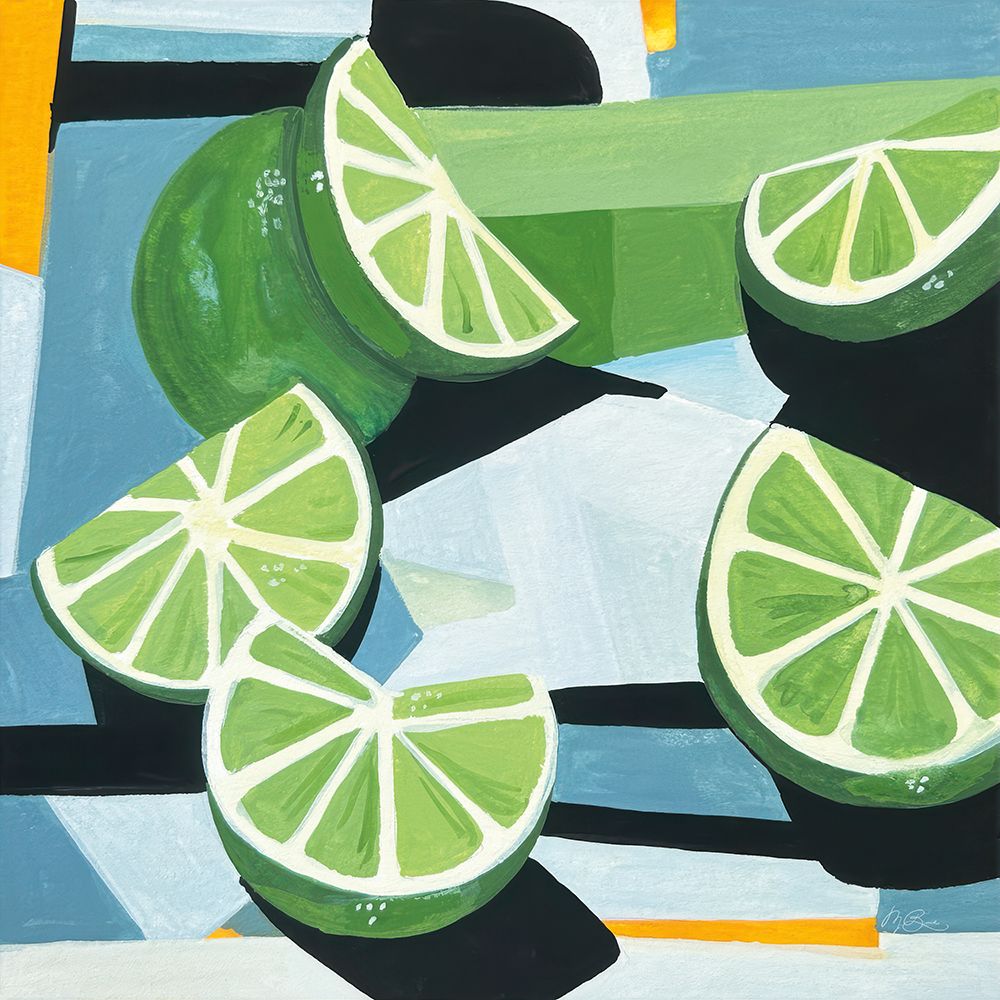 Fresh Cut Limes art print by Morgan Birch for $57.95 CAD