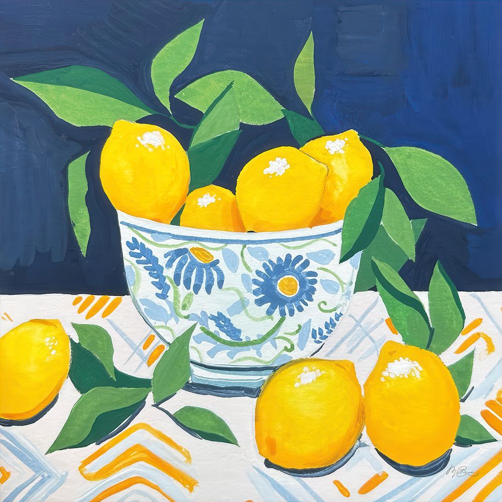 Bowl Of Fresh Lemons art print by Morgan Birch for $57.95 CAD