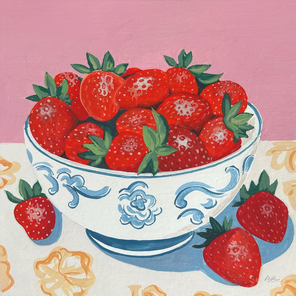 Bowl of Summer Fruit I art print by Morgan Birch for $57.95 CAD