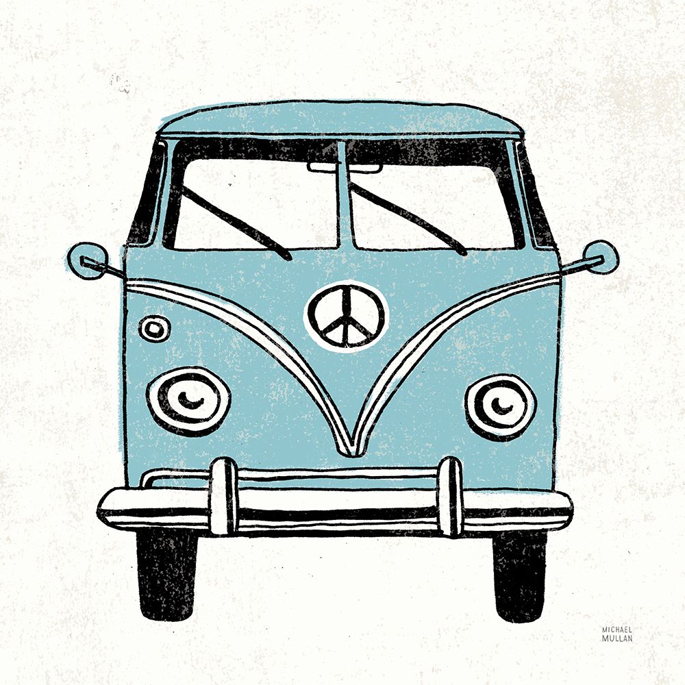 Road Trip Bus v2 art print by Michael Mullan for $57.95 CAD
