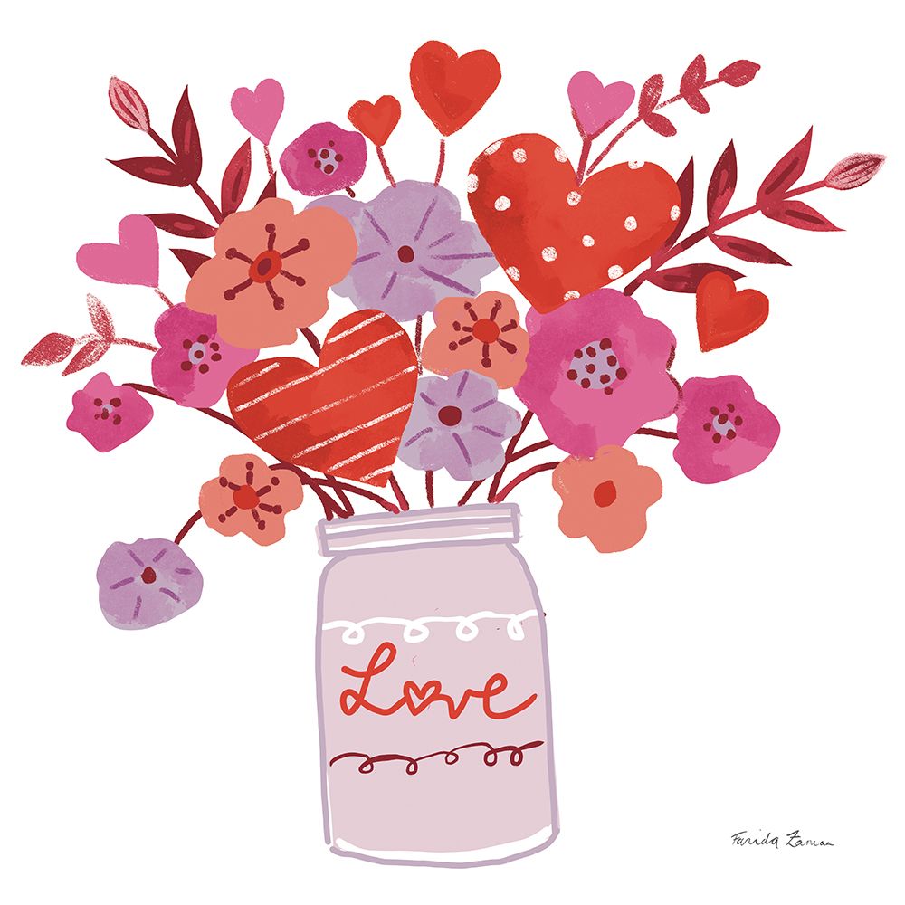 Love You V art print by Farida Zaman for $57.95 CAD