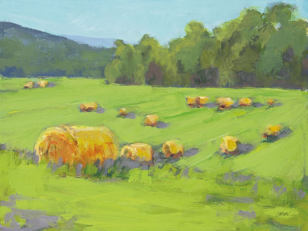 Summer Hay Fields art print by Carson Overstreet for $57.95 CAD