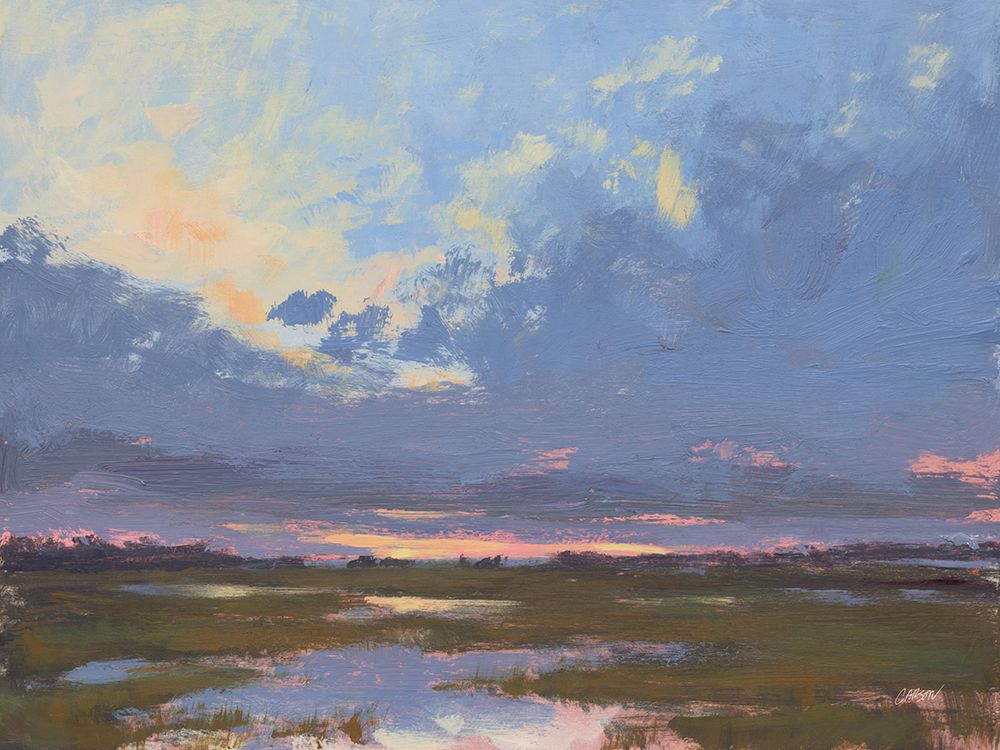 Vivid Sunset Over the Water art print by Carson Overstreet for $57.95 CAD