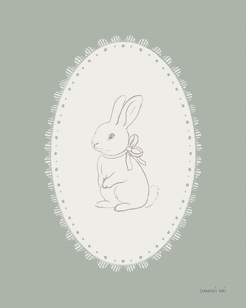 Nursery Bunny art print by Danhui Nai for $57.95 CAD
