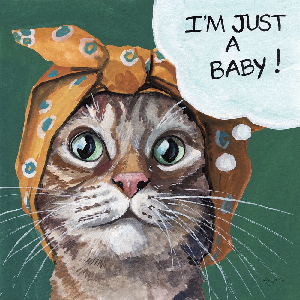 Just a Baby Cat art print by Kate Jarvik Birch for $57.95 CAD