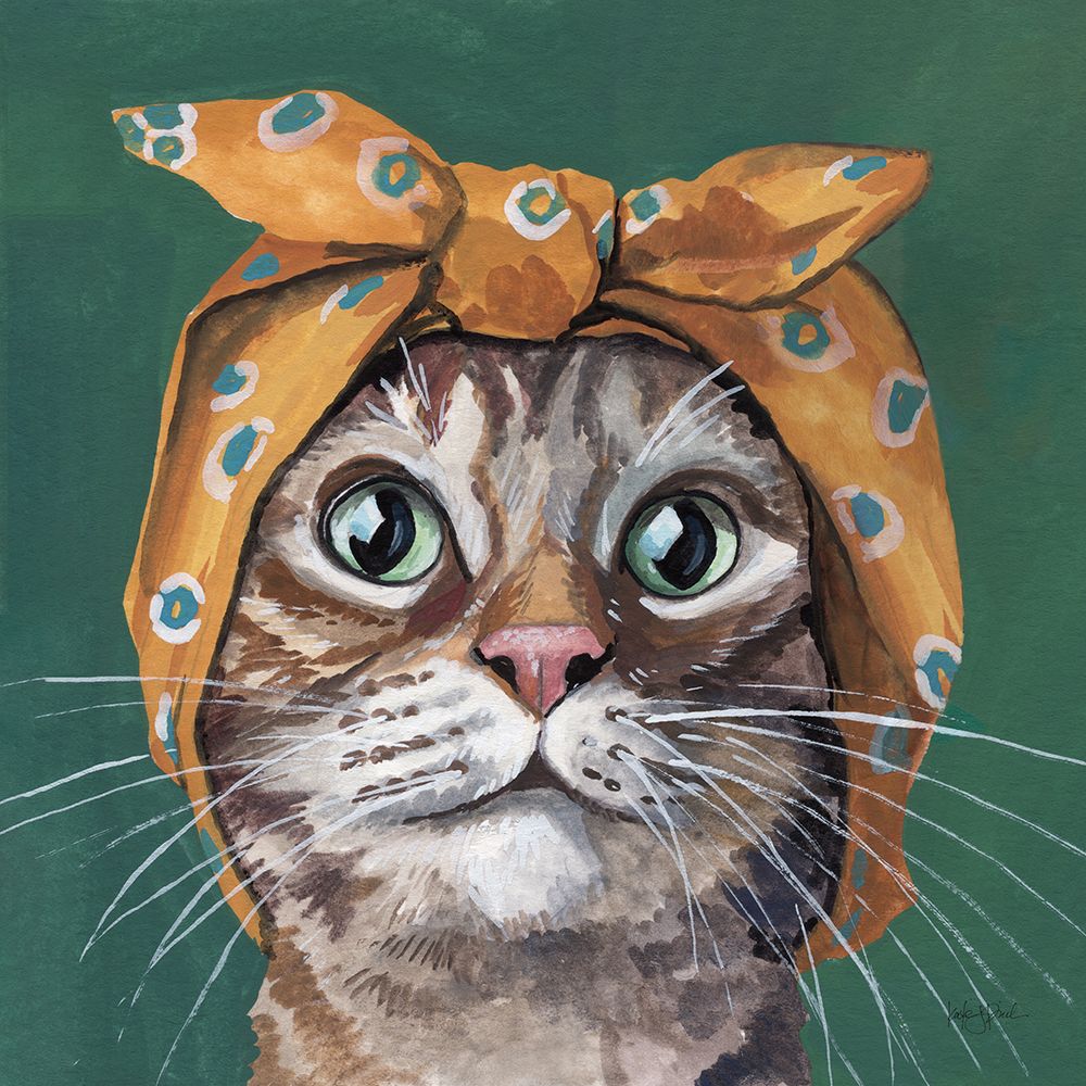 Just a Baby Cat v2 art print by Kate Jarvik Birch for $57.95 CAD