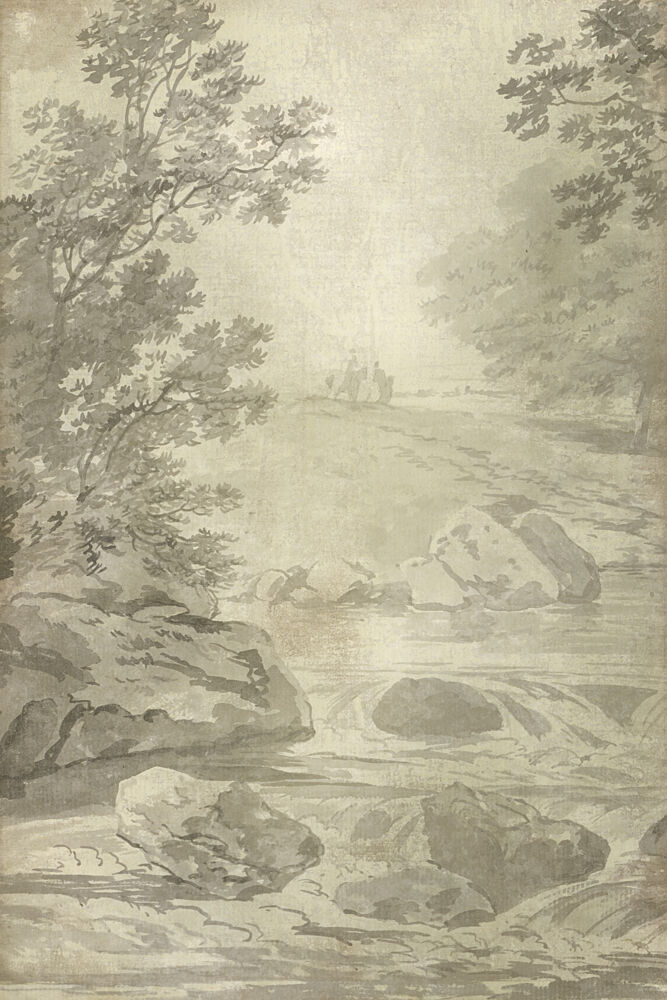 River with Angler I Aged art print by Wild Apple Portfolio for $57.95 CAD