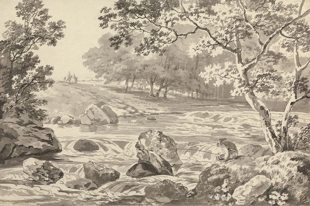 River With Angler III art print by Wild Apple Portfolio for $57.95 CAD