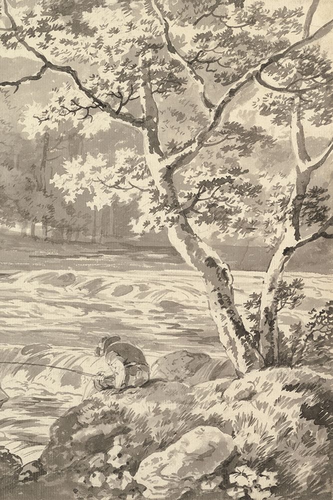 River With Angler II art print by Wild Apple Portfolio for $57.95 CAD