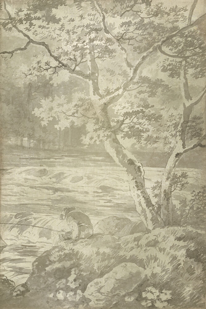 River with Angler II Aged art print by Wild Apple Portfolio for $57.95 CAD