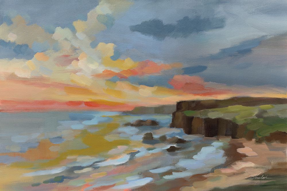 Pacific Coast Sunset art print by Silvia Vassileva for $57.95 CAD