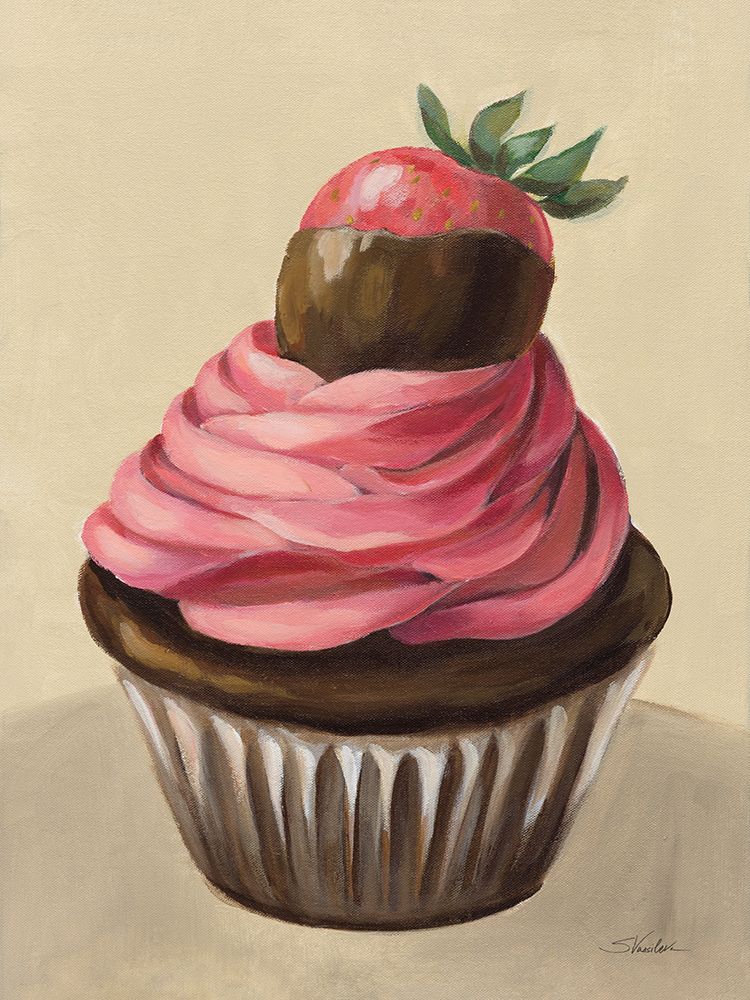 Strawberry Cupcake art print by Silvia Vassileva for $57.95 CAD