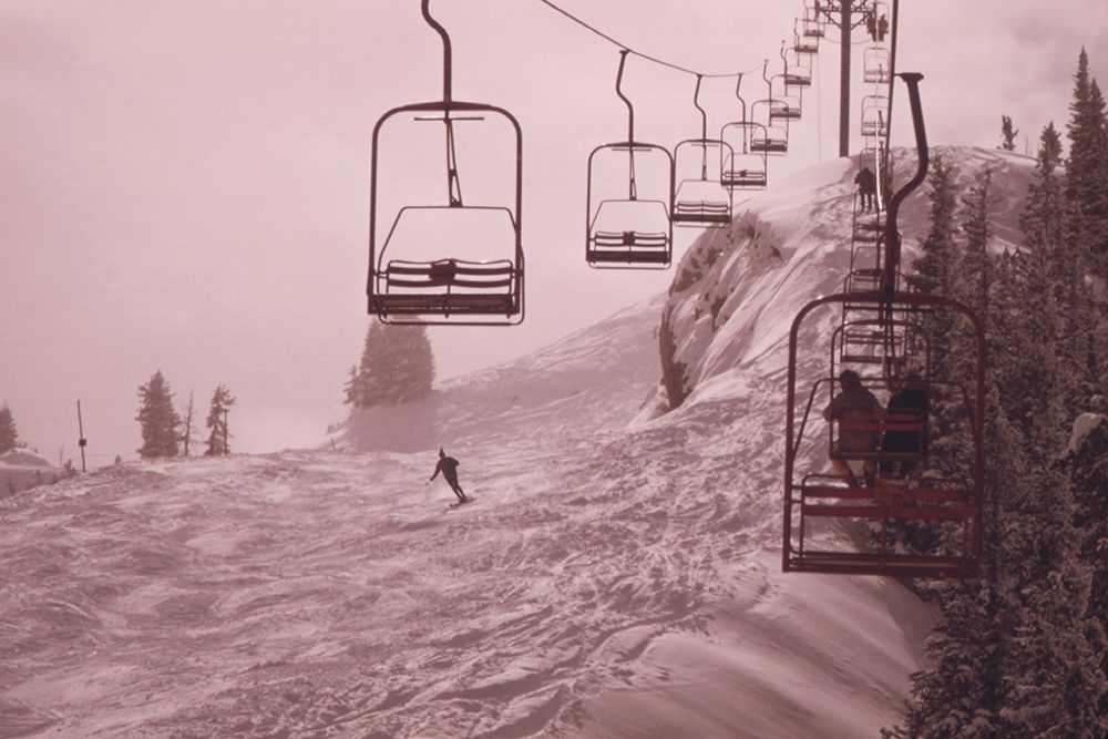 Chairlifts At Aspen art print by Wild Apple Portfolio for $57.95 CAD