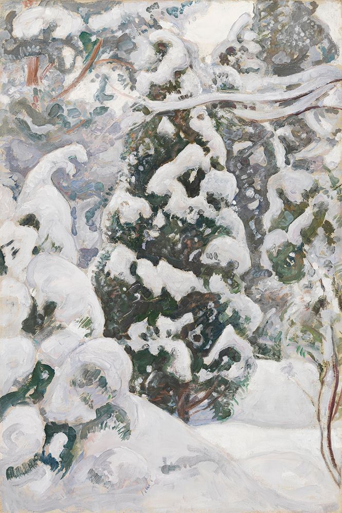 Juniper Tree In The Snow art print by Wild Apple Portfolio for $57.95 CAD