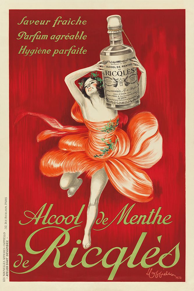 Alcool De Menthe De Ricqles Poster art print by Wild Apple Portfolio for $57.95 CAD
