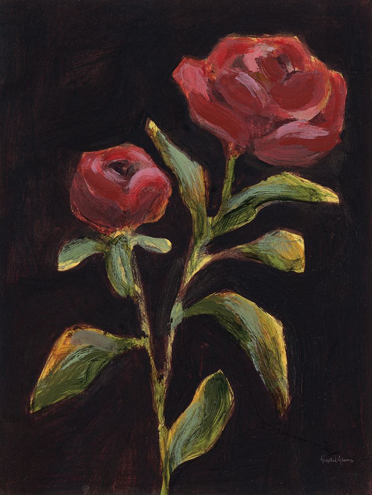Blooms in Black III art print by Krystal Adams for $57.95 CAD