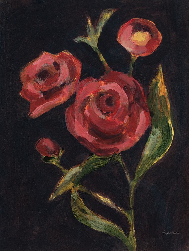 Blooms in Black IV art print by Krystal Adams for $57.95 CAD