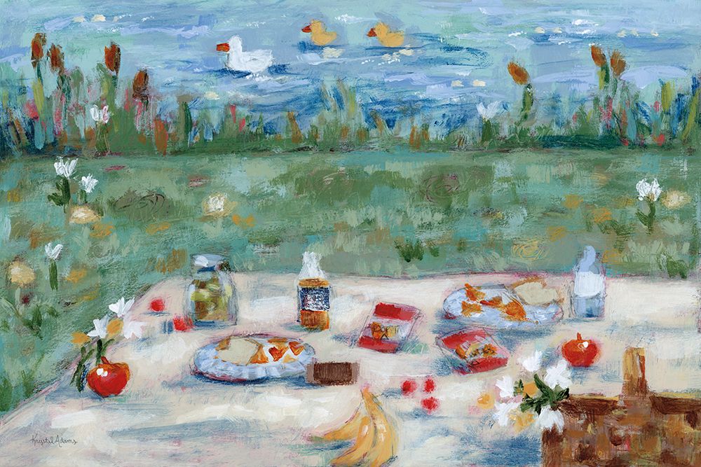 Picnic with the Ducks art print by Krystal Adams for $57.95 CAD