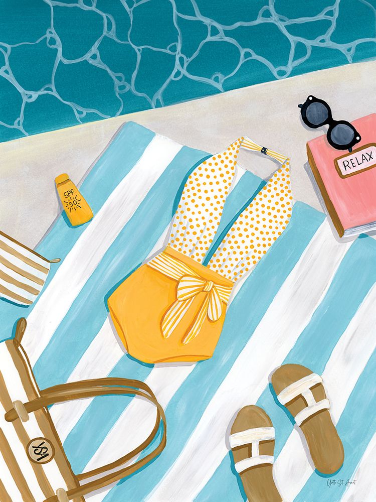 Poolscape I art print by Yvette St. Amant for $57.95 CAD
