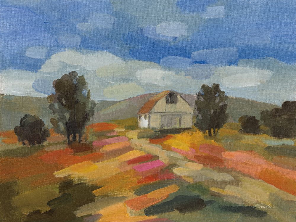 Farm by the Hills art print by Silvia Vassileva for $57.95 CAD