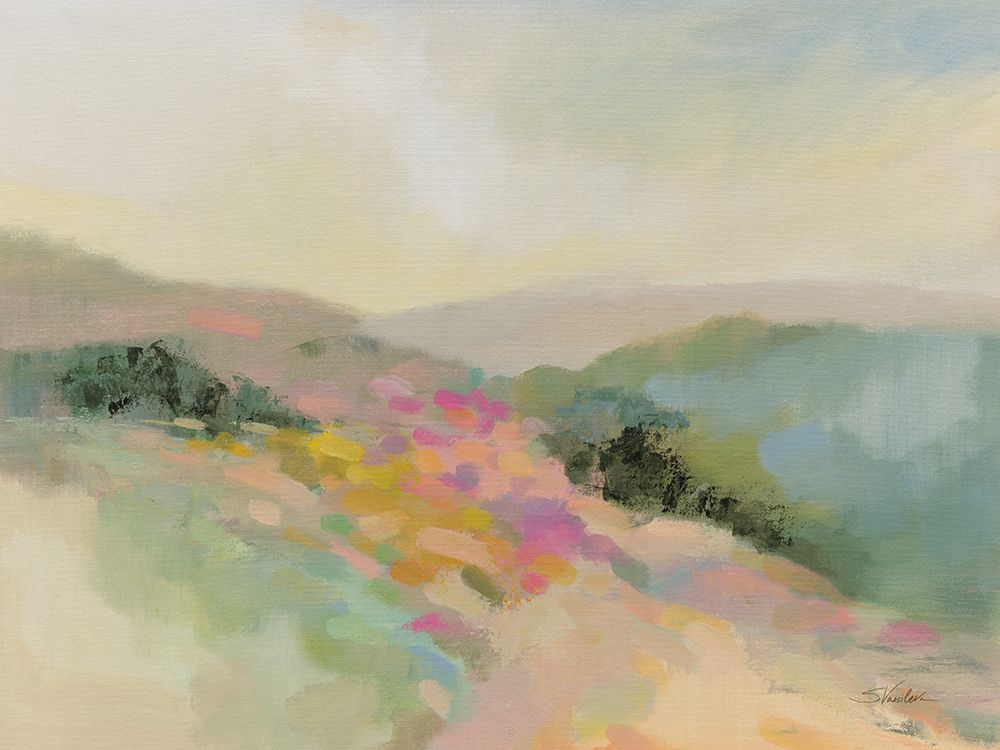 Blooming Slopes art print by Silvia Vassileva for $57.95 CAD