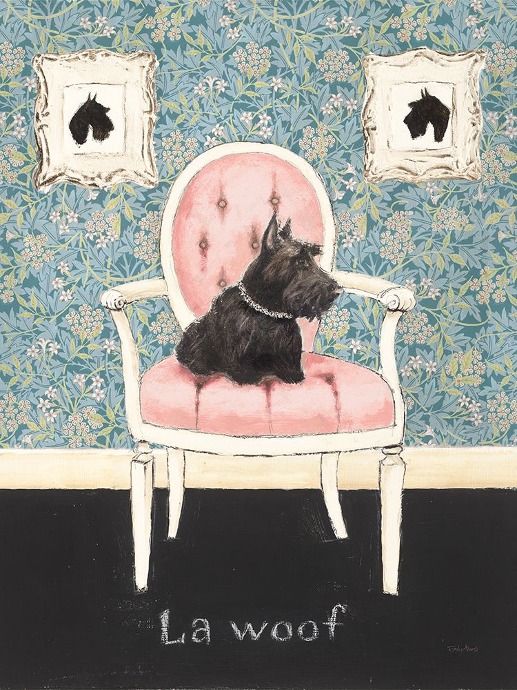 La Woof Wallpaper art print by Emily Adams for $57.95 CAD