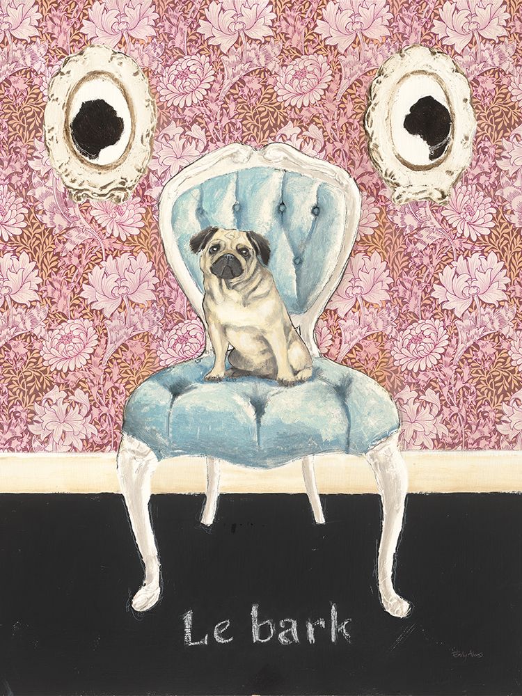 Le Bark Wallpaper art print by Emily Adams for $57.95 CAD