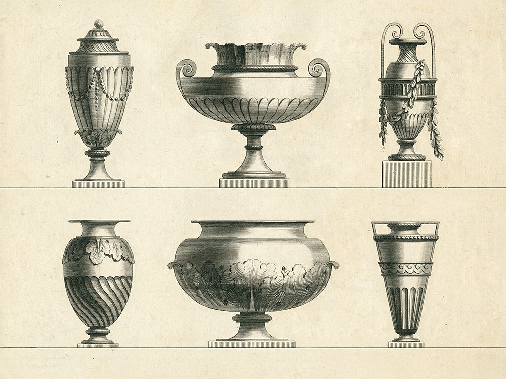 Classical Urns I art print by Wild Apple Portfolio for $57.95 CAD