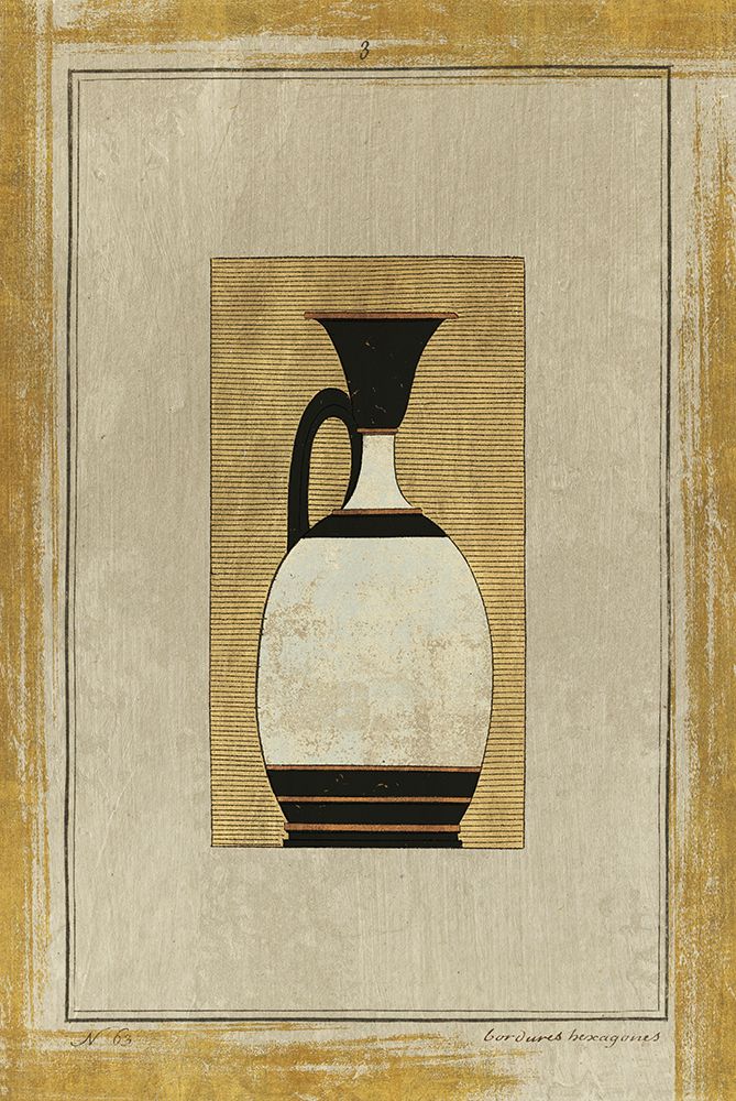 Antique Urn III Gold art print by Wild Apple Portfolio for $57.95 CAD