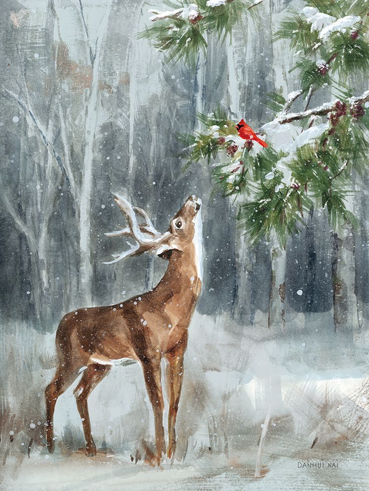 Woodland Companion II art print by Danhui Nai for $57.95 CAD