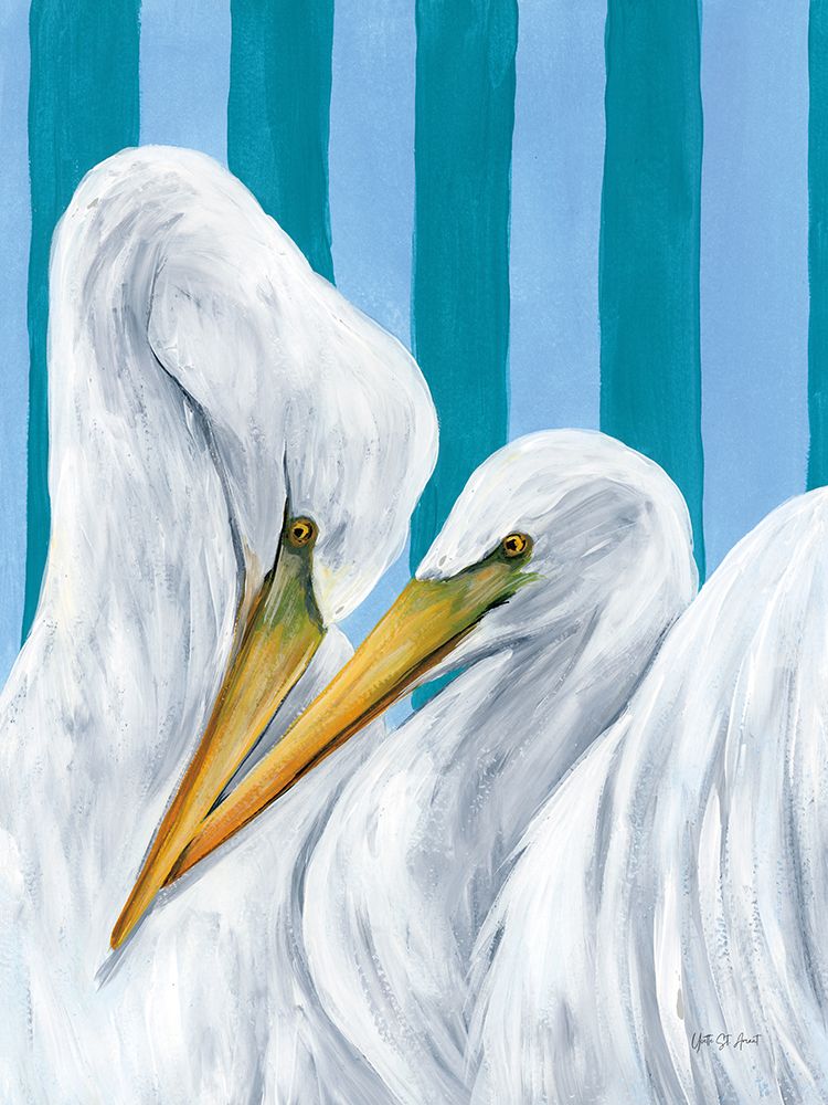 Egret Couple II art print by Yvette St. Amant for $57.95 CAD