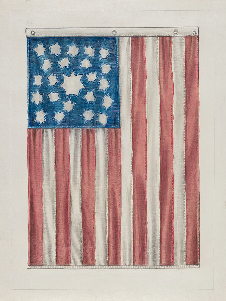 Early American Flag art print by Wild Apple Portfolio for $57.95 CAD