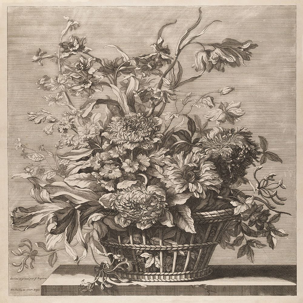 Basket of Flowers art print by Wild Apple Portfolio for $57.95 CAD