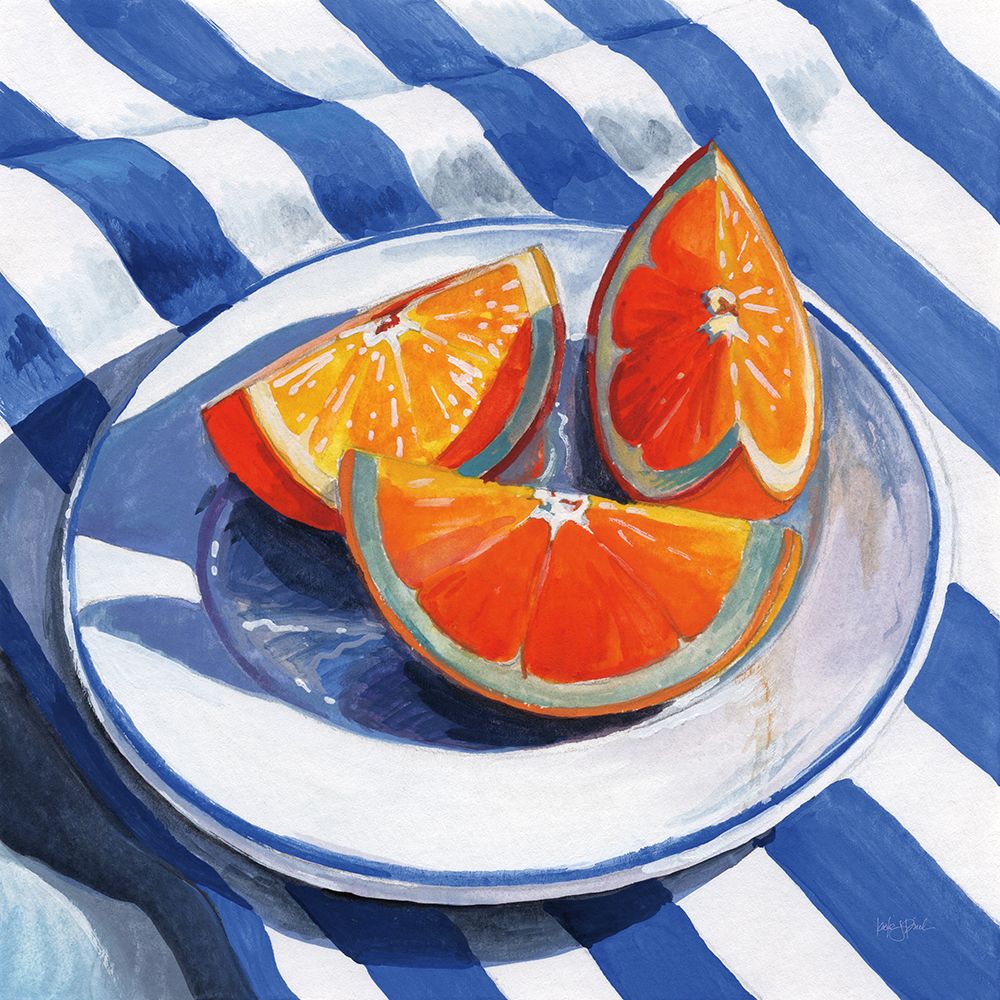 Orange Slices on A Plate art print by Kate Jarvik Birch for $57.95 CAD