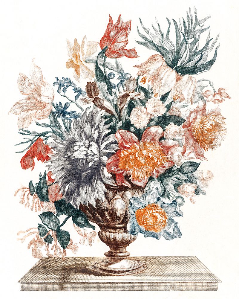 Stone Vase with Flowers I art print by Wild Apple Portfolio for $57.95 CAD