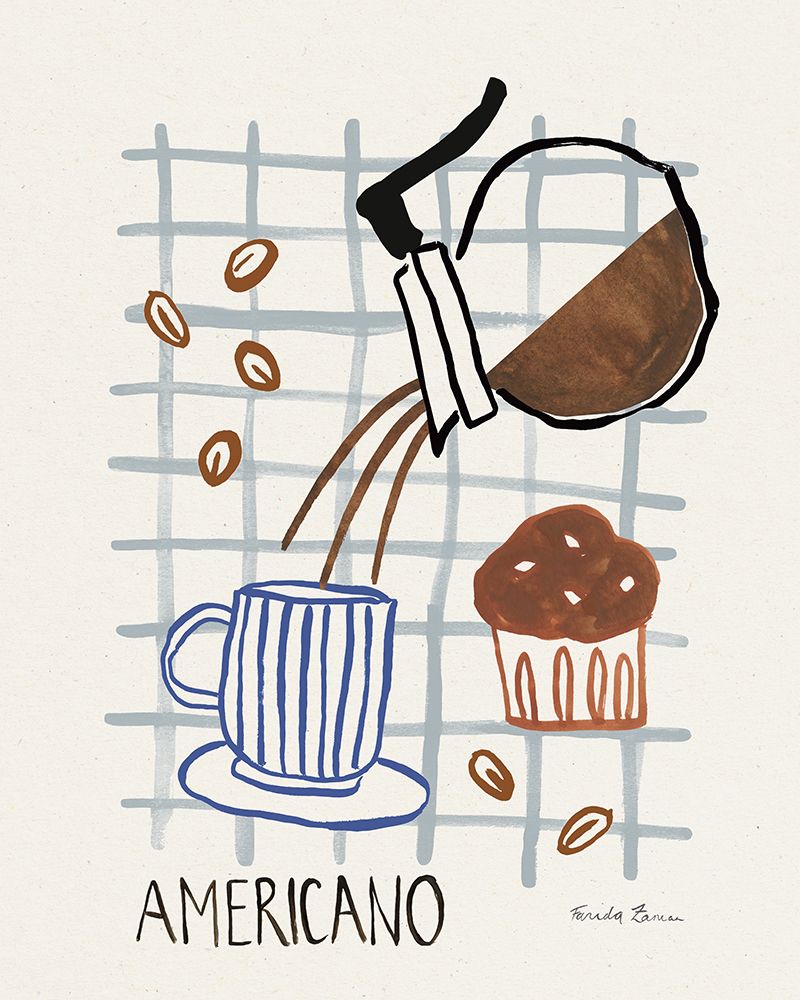 Quirky Coffee I art print by Farida Zaman for $57.95 CAD