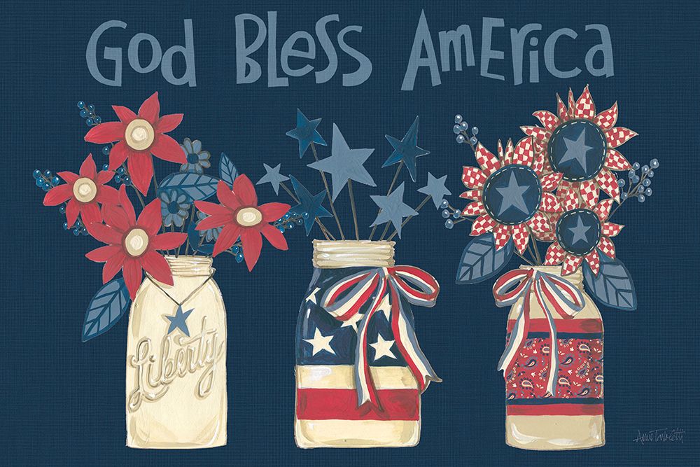 American Country Jars v2 art print by Anne Tavoletti for $57.95 CAD