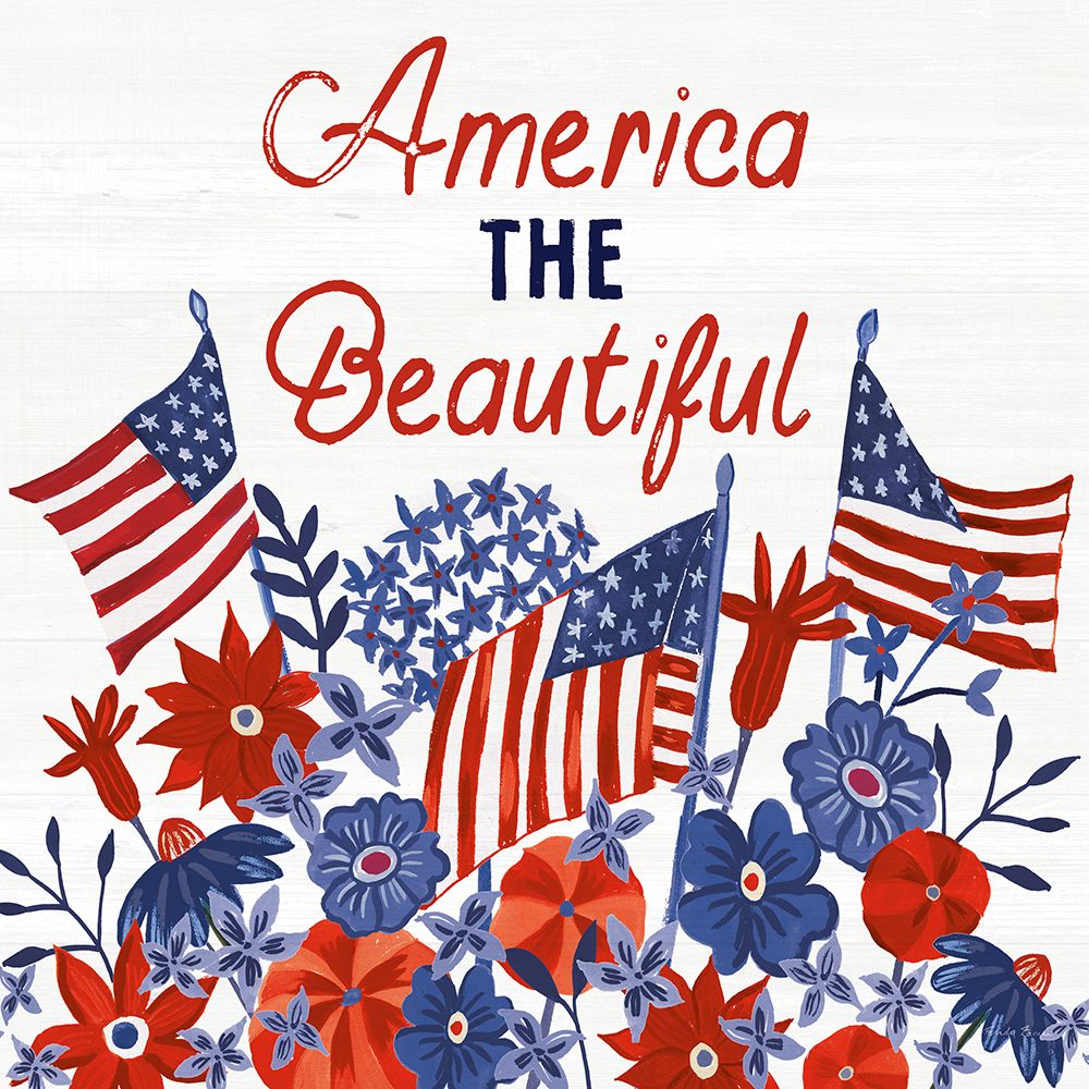 America the Beautiful I v2 art print by Farida Zaman for $57.95 CAD