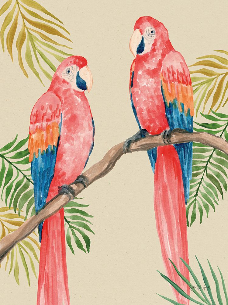 Parrots in the Tropics III art print by Yvette St. Amant for $57.95 CAD