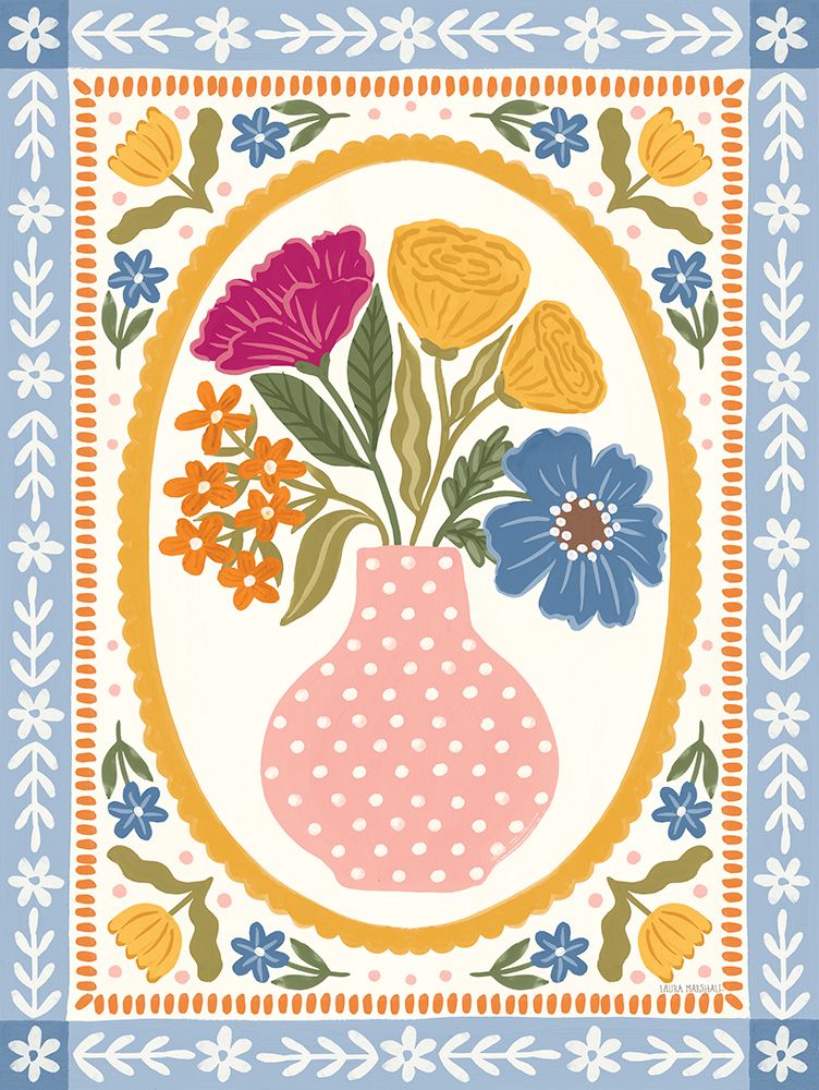 Cottage Blooms II art print by Laura Marshall for $57.95 CAD