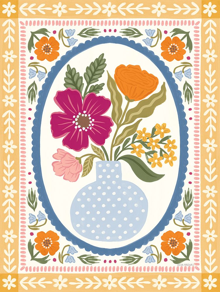 Cottage Blooms IV art print by Laura Marshall for $57.95 CAD
