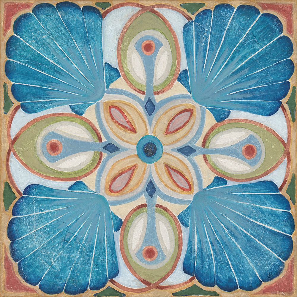 Oceanography Tile I art print by Daphne Brissonnet for $57.95 CAD