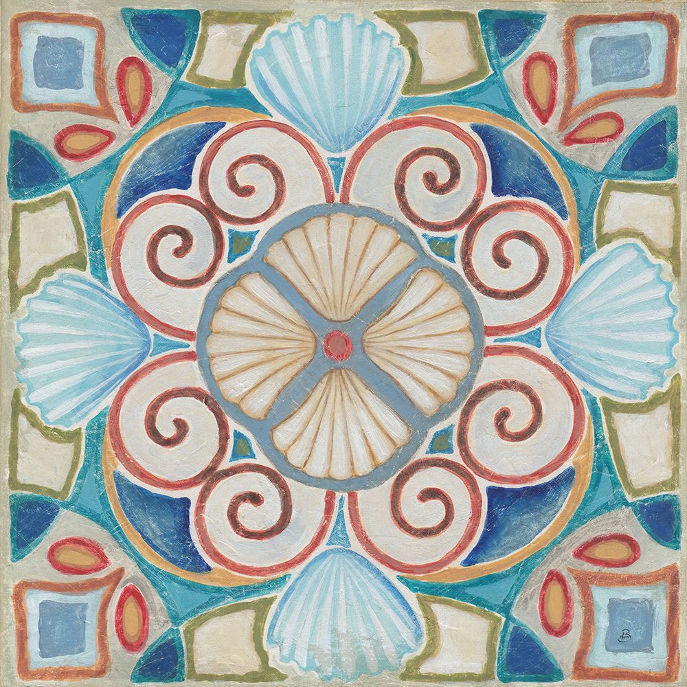 Oceanography Tile II art print by Daphne Brissonnet for $57.95 CAD