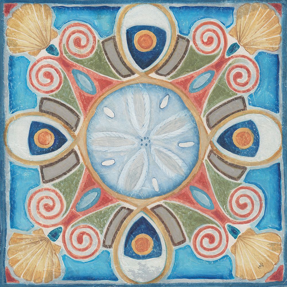 Oceanography Tile III art print by Daphne Brissonnet for $57.95 CAD