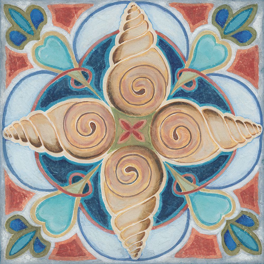 Oceanography Tile IV art print by Daphne Brissonnet for $57.95 CAD