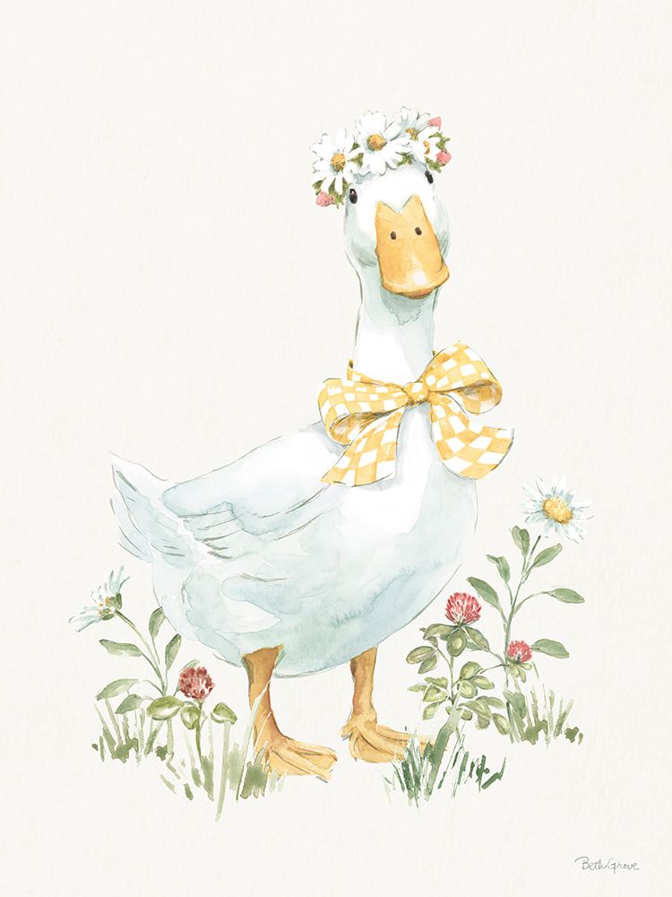 Waddle and Bloom I art print by Beth Grove for $57.95 CAD