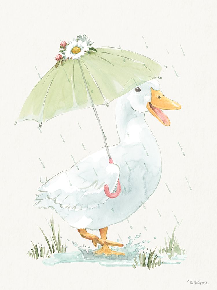 Waddle and Bloom III art print by Beth Grove for $57.95 CAD