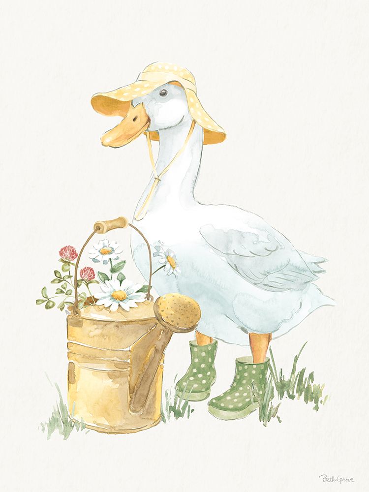 Waddle and Bloom IV art print by Beth Grove for $57.95 CAD