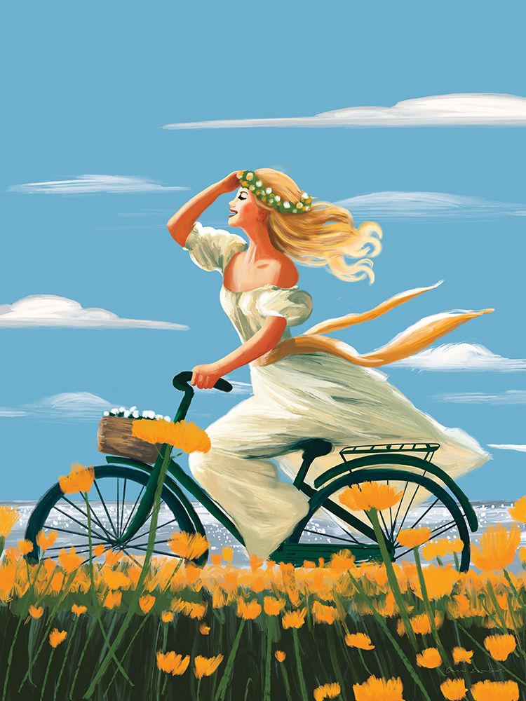 Spring Bike Ride art print by Omar Escalante for $57.95 CAD
